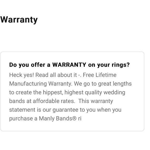 Manly Bands Wedding Band, Size 9.5, Cobalt Chrome - Picture 5 of 8